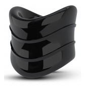 Черное эрекционное кольцо на мошонку Beef Ball Stretcher Snug X Long - Blush Novelties - в Челябинске купить с доставкой