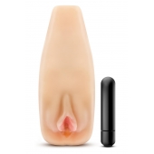 Мастурбатор-вагина с вибрацией Soft   Wet Natasha Realistic Beige Masturbator - Blush Novelties - в Челябинске купить с доставкой
