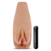 Маструбатор-вагина с вибрацией Soft   Wet Renata Realistic Tan Masturbator - Blush Novelties - в Челябинске купить с доставкой