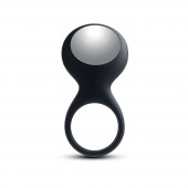 Чёрное перезаряжаемое эрекционное виброкольцо Tyler - Svakom - в Челябинске купить с доставкой