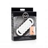 Комплект из 6 прозрачных эрекционных колец Ring Master Custom Ball Stretcher Kit - XR Brands - в Челябинске купить с доставкой