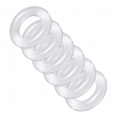 Комплект из 6 прозрачных эрекционных колец Ring Master Custom Ball Stretcher Kit - XR Brands - в Челябинске купить с доставкой