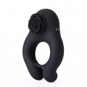 Черное эрекционное кольцо Abe с пультом ДУ - BeYourLover - в Челябинске купить с доставкой