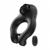 Черное эрекционное кольцо Abe с пультом ДУ - BeYourLover - в Челябинске купить с доставкой