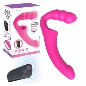 Розовый безремневой страпон Straples Strap-On Dildo - Erokay - купить с доставкой в Челябинске
