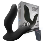 Черный вибромассажер простаты 3,5’’ Remote Control Curve P-spot Massager - 12 см. - Erokay - в Челябинске купить с доставкой