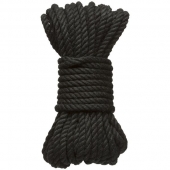Черная верёвка для связывания и фиксации Bind Tie - 9,14 м. - Doc Johnson - купить с доставкой в Челябинске