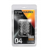 Прозрачная насадка с бороздками STAY HARD COCK SLEEVE 04 CLEAR - Blush Novelties - в Челябинске купить с доставкой