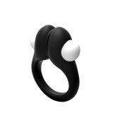 Черное эрекционное кольцо Zippy Vibrating Ring With Bullet - Adrien Lastic - в Челябинске купить с доставкой