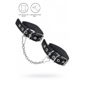 Черные оковы из одного ремешка с люверсами - Pecado - купить с доставкой в Челябинске