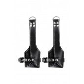 Черные подвесы с белой строчкой - Pecado - купить с доставкой в Челябинске