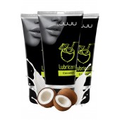 Набор из 3 съедобных лубрикантов JUJU со вкусом кокоса - JuJu - купить с доставкой в Челябинске