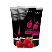 Набор из 3 съедобных лубрикантов JUJU со вкусом малины - JuJu - купить с доставкой в Челябинске