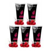 Набор из 5 съедобных лубрикантов JUJU со вкусом малины - JuJu - купить с доставкой в Челябинске