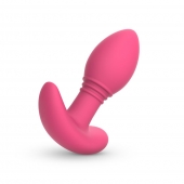 Розовая интерактивная вибропробка Axel - 10 см. - Easy toys