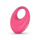 Розовое интерактивное эрекционное виброкольцо Leo - Easy toys - в Челябинске купить с доставкой