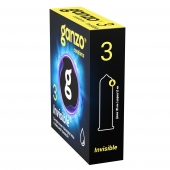Супертонкие презервативы Ganzo Invisible - 3 шт. - Ganzo - купить с доставкой в Челябинске