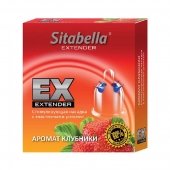 Стимулирующая насадка Sitabella Extender  Клубника - Sitabella - купить с доставкой в Челябинске