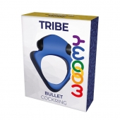 Синее эрекционное кольцо Wooomy Tribeс с вибрацией - Adrien Lastic - в Челябинске купить с доставкой