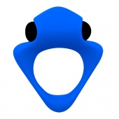 Синее эрекционное кольцо Wooomy Tribeс с вибрацией - Adrien Lastic - в Челябинске купить с доставкой