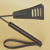 Черный кожаный стек «Сириус» - 60 см. - Sitabella - купить с доставкой в Челябинске