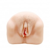 Телесный мастурбатор-вагина с оволосением и вибрацией - Baile - в Челябинске купить с доставкой