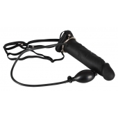 Полый страпон с эффектом увеличения Inflatable Strap-On - 18,5 см. - Orion - купить с доставкой в Челябинске