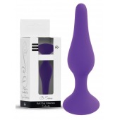 Фиолетовая анальная втулка Silcone Purple Plug Extra Large - 15,5 см. - Boys of Toys