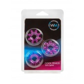 Набор из 3 лиловых эрекционных колец различной формы - Erowoman-Eroman - в Челябинске купить с доставкой