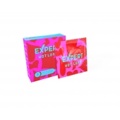 Презервативы с разогревающим эффектом Expert Hot Love - 3 шт. - Expert - купить с доставкой в Челябинске