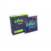 Светящиеся в темноте презервативы Expert Neon - 3 шт. - Expert - купить с доставкой в Челябинске