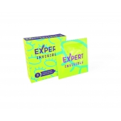 Ультратонкие презервативы Expert Invisible - 3 шт. - Expert - купить с доставкой в Челябинске