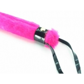 Нежная плеть с розовым мехом BDSM Light - 43 см. - БДСМ Арсенал - купить с доставкой в Челябинске