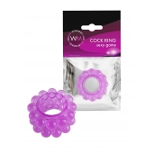 Лиловое эрекционное кольцо с 2 рядами стимулирующих шариков - Erowoman-Eroman - в Челябинске купить с доставкой