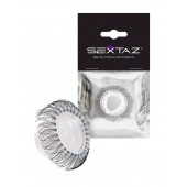 Эластичное эрекционное кольцо с длинными черными «ресничками» - Sextaz - в Челябинске купить с доставкой