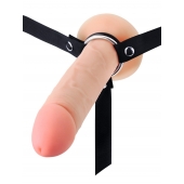 Мужской полый страпон на регулируемых ремешках - 22 см. - Sex Expert - купить с доставкой в Челябинске