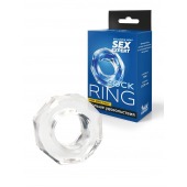 Прозрачное эрекционное кольцо в форме гайки - Sex Expert - в Челябинске купить с доставкой