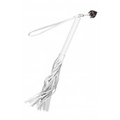 Белая кожаная плеть - 50 см. - Pecado - купить с доставкой в Челябинске