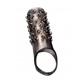 Дымчатая насадка на пенис с выпуклостями - 12 см. - Sex Expert - в Челябинске купить с доставкой