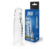 Прозрачная закрытая насадка на член - 15 см. - Sex Expert - в Челябинске купить с доставкой