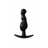 Черная фигурная анальная втулка - 8,5 см. - Sex Expert