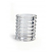 Прозрачная сквозная насадка на пенис с ребрышками - Sex Expert - в Челябинске купить с доставкой