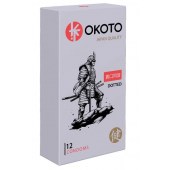 Точечные презервативы OKOTO Dotted - 12 шт. - Sitabella - купить с доставкой в Челябинске