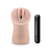 Телесный мастурбатор-вагина Ayumi с вибрацией - Blush Novelties - в Челябинске купить с доставкой