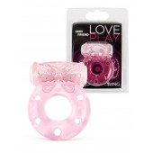 Розовое эрекционное виброкольцо с бабочкой - 1137 - в Челябинске купить с доставкой
