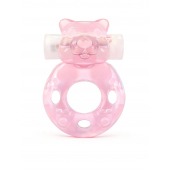 Розовое эрекционное виброкольцо в форме мишки - 1137 - в Челябинске купить с доставкой