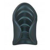 Серый сквозной мастурбатор с вибрацией Manwan Starter - Manwan - в Челябинске купить с доставкой