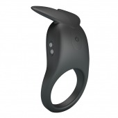 Черное перезаряжаемое виброкольцо Carlton - Baile - в Челябинске купить с доставкой