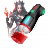 Интерактивный мастурбатор Raven с вакуумом, вибрацией и подсветкой - Shots Media BV - в Челябинске купить с доставкой