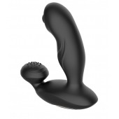 Черный вибромассажер простаты с вращающимся шариком - Secwell - в Челябинске купить с доставкой